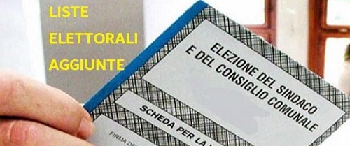 Iscrizione liste elettorali aggiunte - Cittadini dell'Unione Europea per elezioni comunali